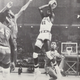 DeMatha’s James Brown shooting over future NBA vet Tim Bassett of rival McKinley Tech in 1969 game.
